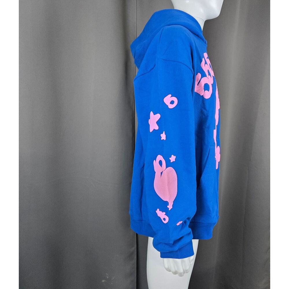 Sp5der Beluga Hoodie Blue Pink Size XL FW23 - Picture 11 of 12